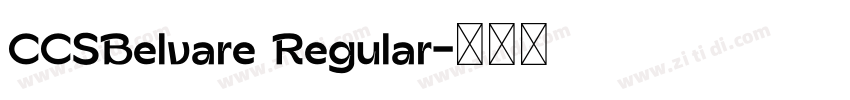 CCSBelvare Regular字体转换
